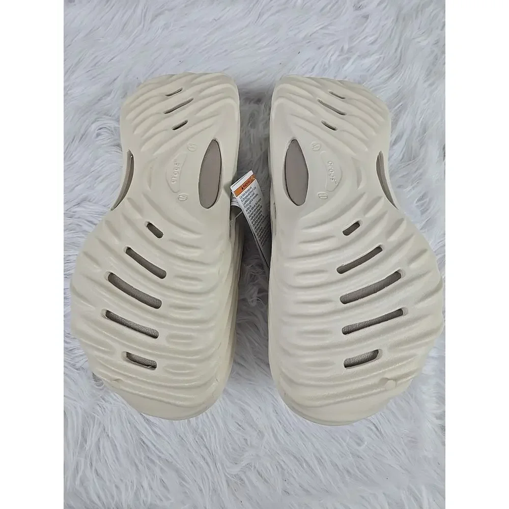 Crocs Echo Wave Almond Tint 210521-0LD Men's Size 11 New Slip On Comfort